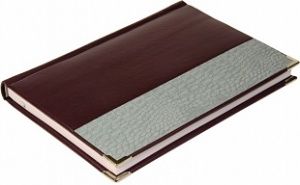 Ежедневник недатированный А5, Sevilia, бордовый, комбинированный, уголки