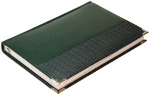Ежедневник недатированный А5, Sevilia, зеленый, комбинированный, уголки