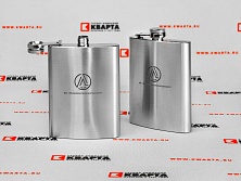 Фляжка с лазерной гравировкой логотипа для АО "Лискимонтажконструкции"