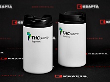 Термостаканы Canella с УФ-печатью логотипа для "ТНС"