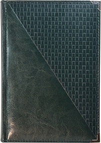 Ежедневник недатированный А5, Rich, зеленый, комбинированный, уголки