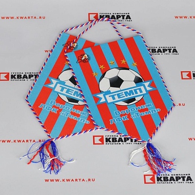 Вымпел из креп-сатина для ЛФК «Темп»