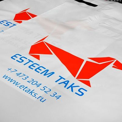 Полиэтиленовые пакеты с логотипом для "ESTEEM TAKS"