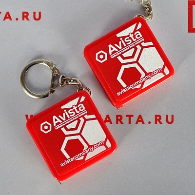 Рулетка-брелок с УФ-печатью для «Avista»