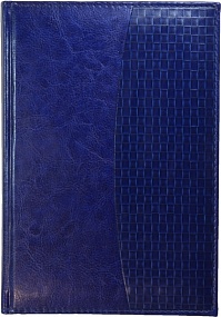 Ежедневник недатированный А5, Rich, синий, комбинированный