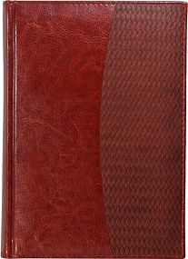 Ежедневник недатированный А5, Rich, коричневый, комбинированный