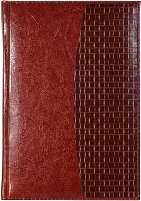 Ежедневник недатированный А5, Rich, коричневый, комбинированный Texas