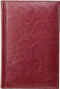 Ежедневник недатированный А6, Rich, бордовый